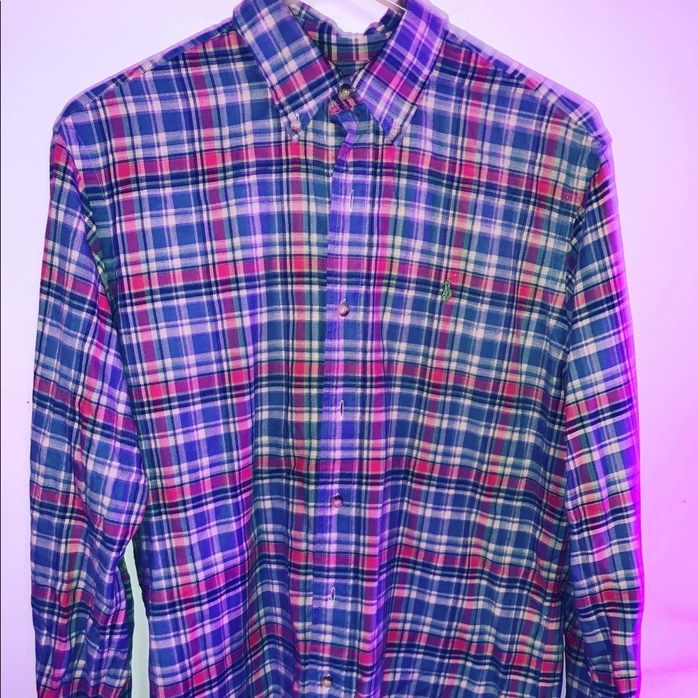 Ralph Lauren: Flannel Button Up Sz M